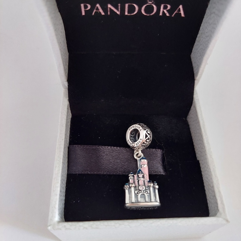 Authentic Disneyland Pink Enamel Charm by Pandora Box #43